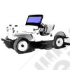 Pare-brise monobloc Jeep Willys M38, CJ3A, CJ3B