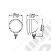 Phare halogène lampe portée rond en acier noir (diamètre: 6" - 15.24cm) 100W / 12V - JF616NOIR