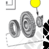 Pignon boite de transfert dana 300 pour Jeep CJ5, CJ7, CJ8 - L621.01 / 18674.15 / 8131679