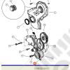 Pompe à huile moteur 3.1L TD (moteur VM) pour Jeep Grand Cherokee WJ, WG