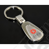 Porte clef Jeep chromé et rouge