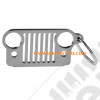 Porte clef avec forme de calandre CJ en acier Jeep 