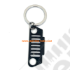 Porte clef Jeep noir, calandre "Wrangler"