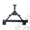 Porte roue de secours pour pare chocs arrière Rugged Ridge XHD pour Jeep CJ5, CJ7, CJ8, Wrangler YJ et TJ - 11546.42 / 11546-42 / 1154642