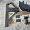 Occasion : Pare chocs arrière avec porte roue de secours (incomplet) pour Jeep Wrangler JK (2007-2018)