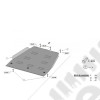 Protection acier boîte automatique "IronShield Gearbox" épaisseur : 2 mm pour Jeep Grand Cherokee WH, WK - 15007.651 / 00.550 / 5941986203830