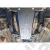 Protection acier boîte de vitesses + boîte de transfert FLJ Offroad "IronShield Drivetrain" épaisseur : 2,5 mm pour Jeep Cherokee Liberty KJ - 15007.551 / 00.560 / 5941986203779