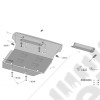 Protection acier carter moteur FLJ Offroad "IronShield Engine" épaisseur: 2.5mm pour Jeep Cherokee Liberty KJ - 15007.550 / 28.560 / 5941986203762