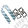 Cales de réhausse en acier pour lames arrière +1.5" (+3.81 cm) - Jeep Cherokee XJ - Rough Country 6591 