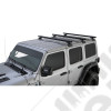 Kit galerie avec 3 barres de toit Rhino-Rack avec système Backbone pour Jeep Wrangler JL Unlimited (4 portes) - 1579.39RRBB / RHR-JB0882 / RHR-RJLB1 + RHR-QMHD05 x3 + RHR-RCL6 + RHR-RB1500B x3