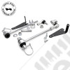 Kit de 2 biellettes de barre stabilisatrice avant déconnectables (réhausse de 5cm à 7.5cm soit de 2'' à 3'') - Jeep Wrangler TJ - WAR83071 / RC1129
