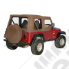 Bâche soft-top de rechange, Couleurs: Spice (Marron Foncé), Jeep Wrangler TJ