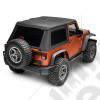 Bache Trektop - Couleur : Black Twill - Jeep Wrangler JK (2 portes)