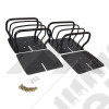 Kit protections de feux arrière acier noir Jeep CJ, Wrangler YJ et TJ