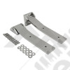 Kit charnières de ridelle de coffre acier inox Jeep Wrangler JK