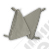 Sacs de rangement latéraux pour arceaux de sécurité (la paire) Couleur: Charcoal pour Jeep CJ5, CJ7 et Wrangler YJ 
