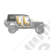 Hard Top Safari complet noir Jeep Wrangler JK Unlimited 4 portes