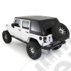 Hard Top Smittybilt Fastback complet noir Jeep Wrangler JK Unlimited 4 portes