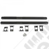 Kit de marches pieds noir avec anti-dérapant pour Jeep Grand Cherokee WK2
