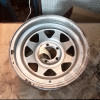 Occasion : Jante en acier 5x114,3 - 7x15 pour Jeep YJ, TJ, XJ, KJ, ZJ, ZG