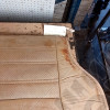 Occasion : Dossier banquette arrière beige en cuir pour Jeep Cherokee XJ