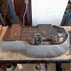 Occasion : Assise 2/3 banquette arrière grise en alcantara/cuir pour Jeep Grand Cherokee WJ, WG