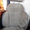 Occasion : Siège passager gris en tissu/cuir pour 2 portes + appui tête pour Jeep Cherokee XJ