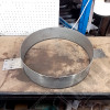 Occasion : Buse d'air en acier (faite maison) / diamètre : 50,5 cm / hauteur : 12 cm / largeur fixation : 77 cm pour Jeep divers