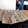 Occasion : Sabot de protection en acier / longueur : 60 cm / largeur : 54 cm / hauteur : 8 cm pour Jeep divers