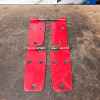 Occasion : Kit de 4 charnières de protection rouge / longueur : 17 cm pour Jeep CJ5, CJ7, CJ8, YJ