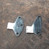 Occasion : Kit de 2 charnières blanches de porte arrière droite pour Jeep Wrangler JK