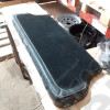 Occasion : Dossier de banquette arrière en tissu/cuir noire et blanche pour Jeep Cherokee XJ