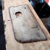 Occasion : Panneau de porte intérieur gauche en cuir marron pour Jeep CJ7, CJ8, YJ