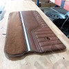 Occasion : Panneau de porte intérieur gauche en cuir marron pour Jeep CJ7, CJ8, YJ