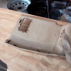 Occasion : Panneau plastique intérieur arrière droit couleur beige avec ceinture de sécurité pour Jeep Comanche MJ