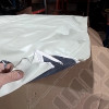 N.O.S. : Bâche capotage de remplacement sans aucune fixation (marque Kayline) couleur blanche pour Jeep MB, M201