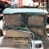 N.O.S. : Bâche capotage de remplacement avec fixation partielle (marque Kayline) couleur verte pour Jeep MB, M201