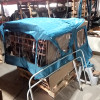 N.O.S. : Bâche capotage de remplacement avec fixation (marque Bestop) couleur bleu pour Jeep MB, M201
