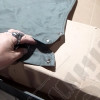 N.O.S. : Bâche capotage de remplacement avec fixation (marque Kayline) couleur verte khaki pour Jeep M38, CJ3A, CJ3B