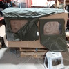 N.O.S. : Bâche capotage de remplacement sans aucune fixation (marque Kayline) couleur verte pour Jeep MB, M201