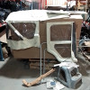 N.O.S. : Bâche capotage de remplacement avec fixation partielle (marque Bestoo) couleur blanche pour Jeep MB, M201, CJ2A