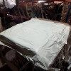 N.O.S. : Bâche capotage de remplacement avec fixation partielle (marque Bestoo) couleur blanche pour Jeep MB, M201, CJ2A