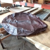 Occasion : Housse en simili cuir bordeaux pour roue de secours pour Jeep Cherokee XJ