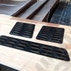 Occasion : Kit de 3 aérations de capot moteur marque GENRIGHT noires pour Jeep DIVERS, ZJ, ZG, XJ, MJ, TJ, YJ, CJ8