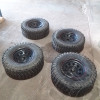 Occasion : Lot de 4 roues (jantes + pneus) avec pneus INSATURBO extrême line K2 MT en 265/70R16 pour Jeep WJ, WG, WH, WK, XH, XK