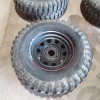 Occasion : Lot de 4 roues (jantes + pneus) avec pneus INSATURBO extrême line K2 MT en 265/70R16 pour Jeep WJ, WG, WH, WK, XH, XK