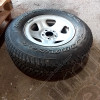 Occasion : Roue avec jante acier d'origine + pneu GOODYEAR Wrangler GS. A en 225/75R15 pour Jeep YJ, TJ, XJ