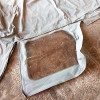 Occasion : Bâche Bestop grise avec fenêtres et lunette arrière plastique, incomplète sans aucune armature. pour Jeep CJ7, YJ