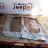 Occasion : Toile pour porte en toile gauche simili cuir blanc pour Jeep CJ5, CJ6