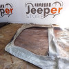Occasion : Toile pour porte en toile gauche simili cuir blanc pour Jeep CJ5, CJ6
